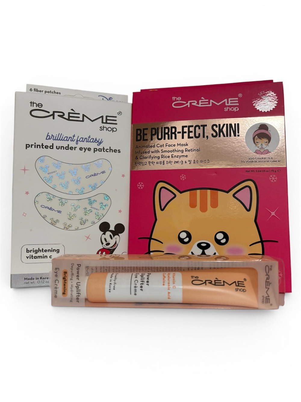 Crème Shop K Beauty Gift Set Face Masks Eye Patches Vitamin C Eye Cream